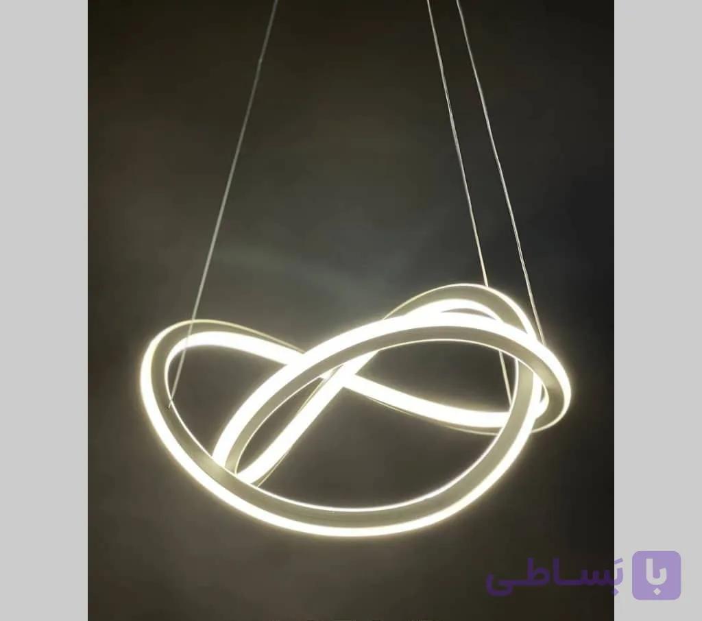لوستر مدرن  شینولایت S1153-BK بدنه مشکی نور چهار حالته