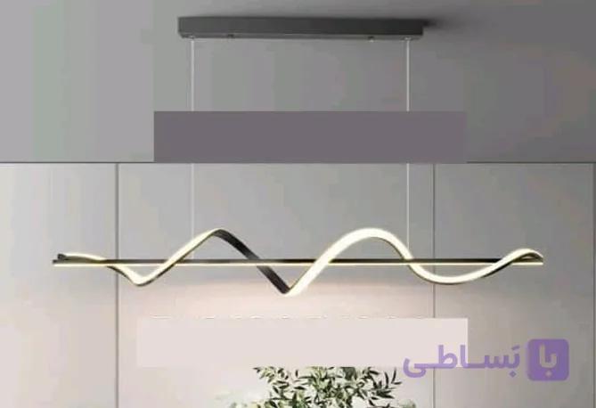 لوستر مدرن شینولایت S1119-WT بدنه سفید نور چهار حالته