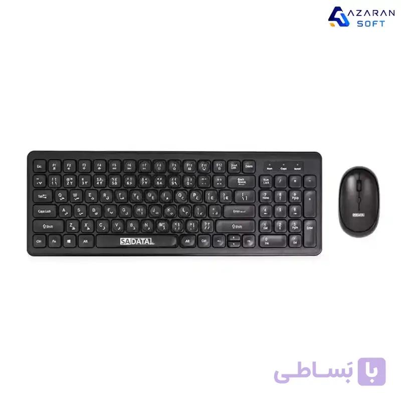 ماوس و کیبورد بیسیم سادیتا مدل SKM-2401 WL