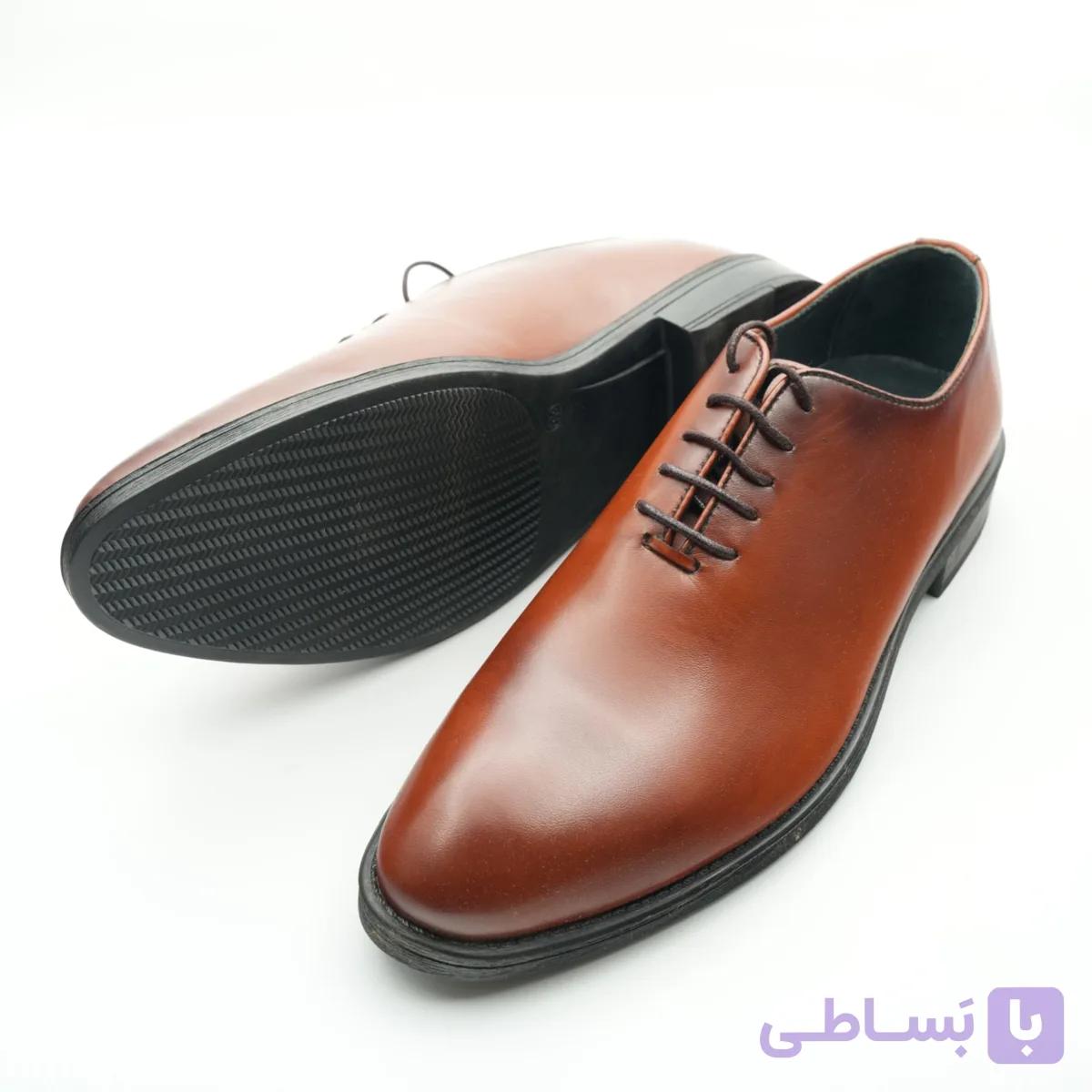کفش چرم مردانه کلاسیک کد s1 — تصویر 1