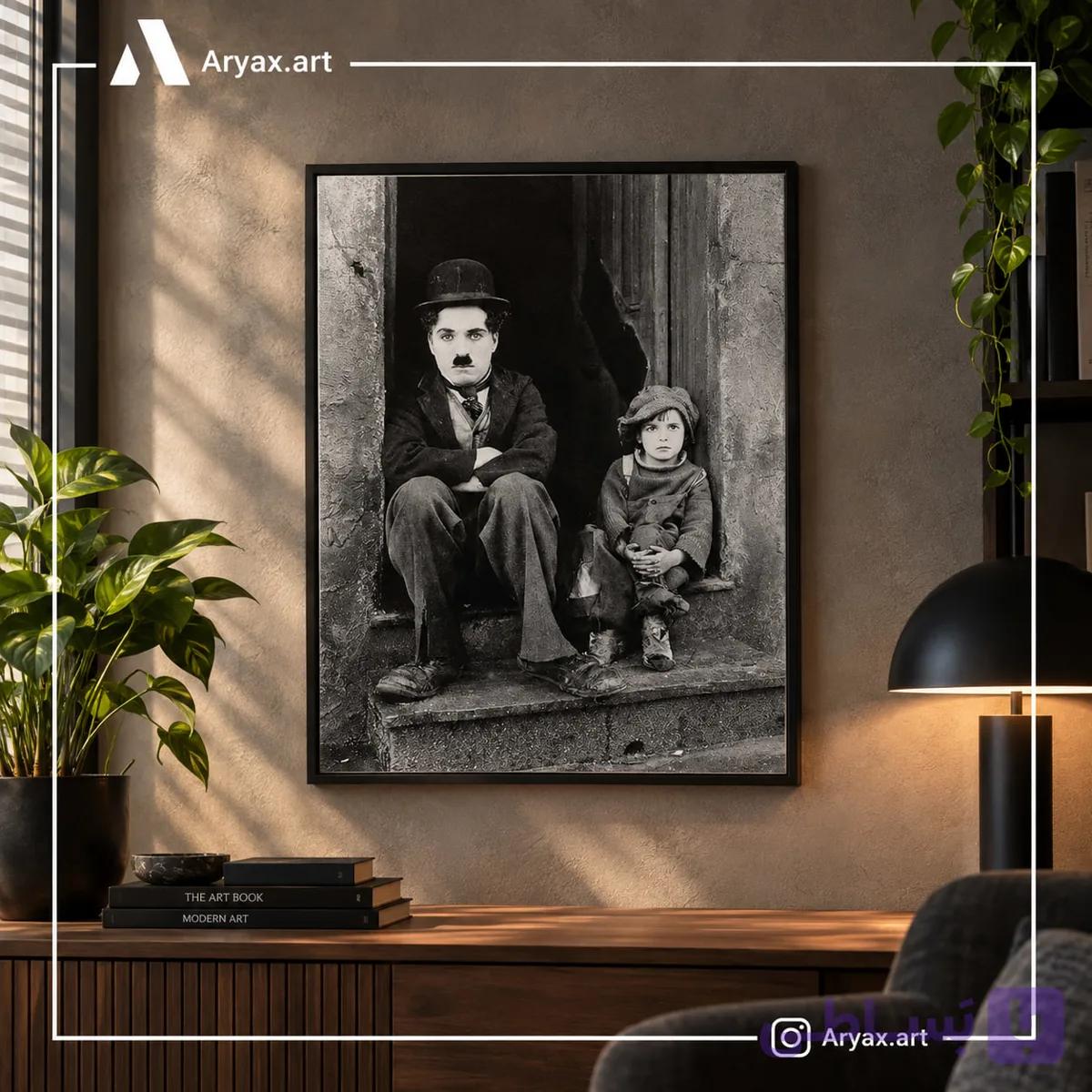 تابلو چارلی چاپلین کد c305