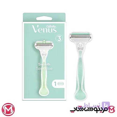 تیغ اصلاح زنانه ژیلت ونوس 3لبه مدل Smooth Sensitive