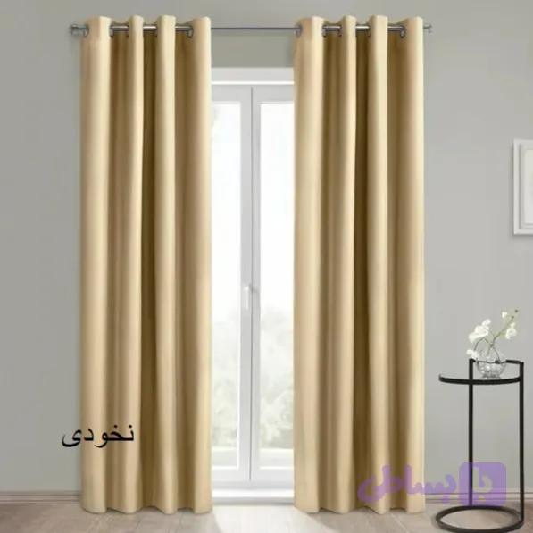 پرده مخمل کالیفرنیا نخودی