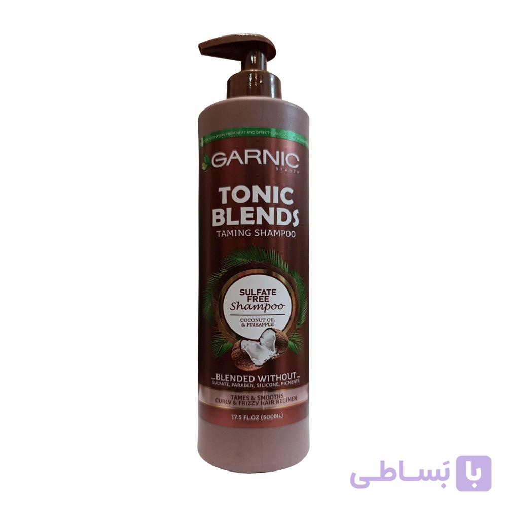 شامپو مو گارنیک مدل Tonic Blends مخصوص موهای خشک و آسیب دیده حجم 500 میلی لیتر
