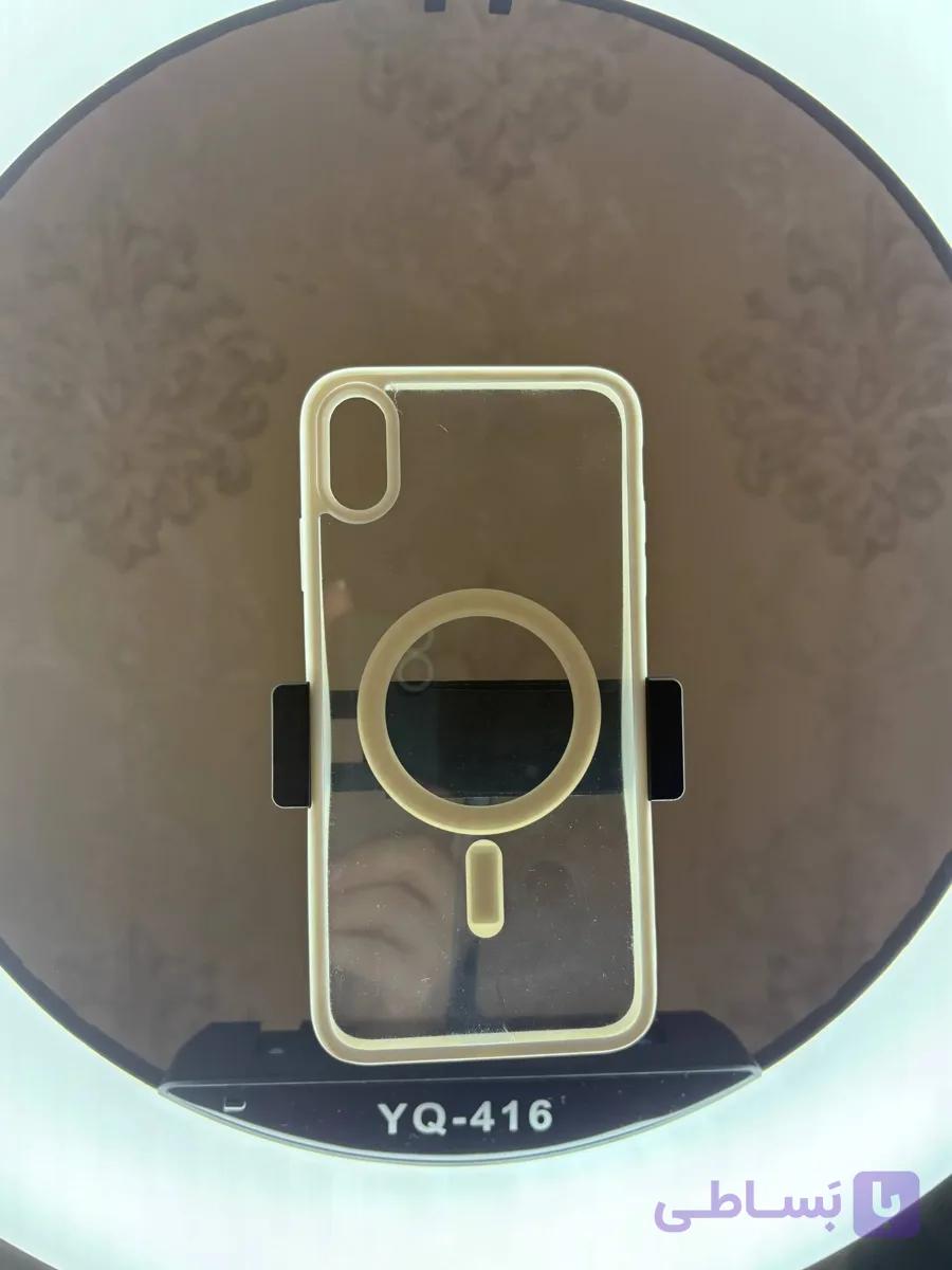 قاب صورتی اکلیلی مگ سیف‌دار اورجینال آیفون XS Max