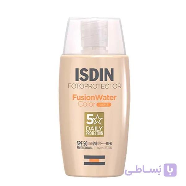 ضد آفتاب رنگی فیوژن واتر ایزدین Isdin Fusion Water Color Spf 50