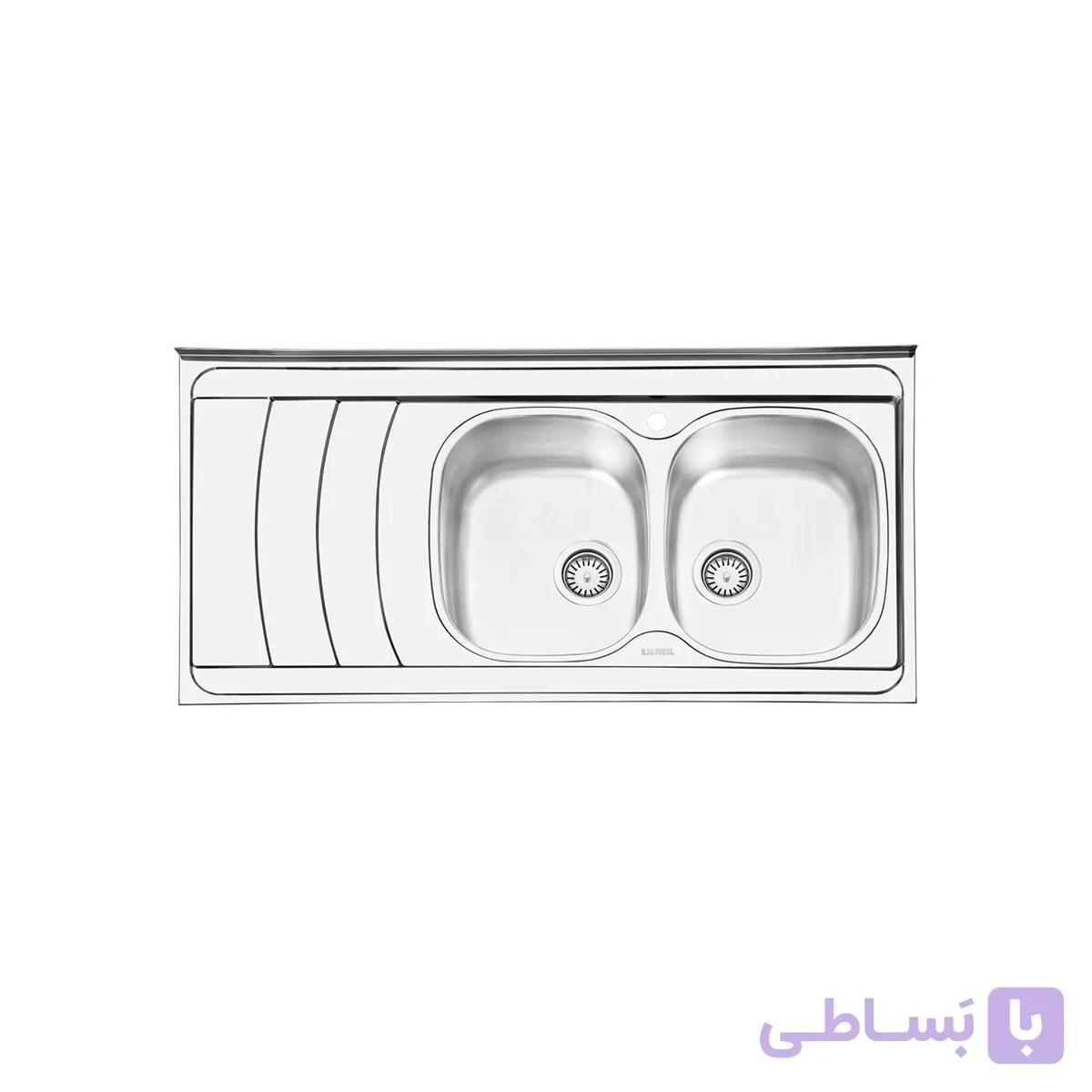 سینک ظرفشویی ایلیا استیل روکار کد 1044