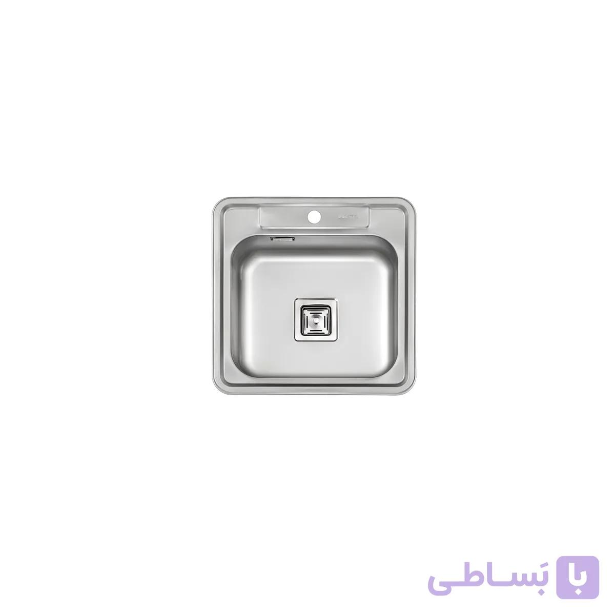 سینک ظرفشویی توکار ایلیا استیل کد 4061 — تصویر 1