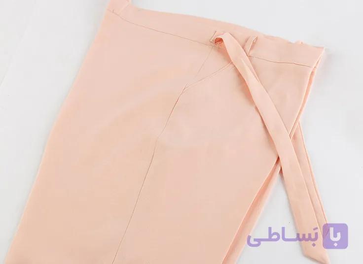 شلوار مازراتی اورجینال دمپا چاکدار رنگ کرم روشن