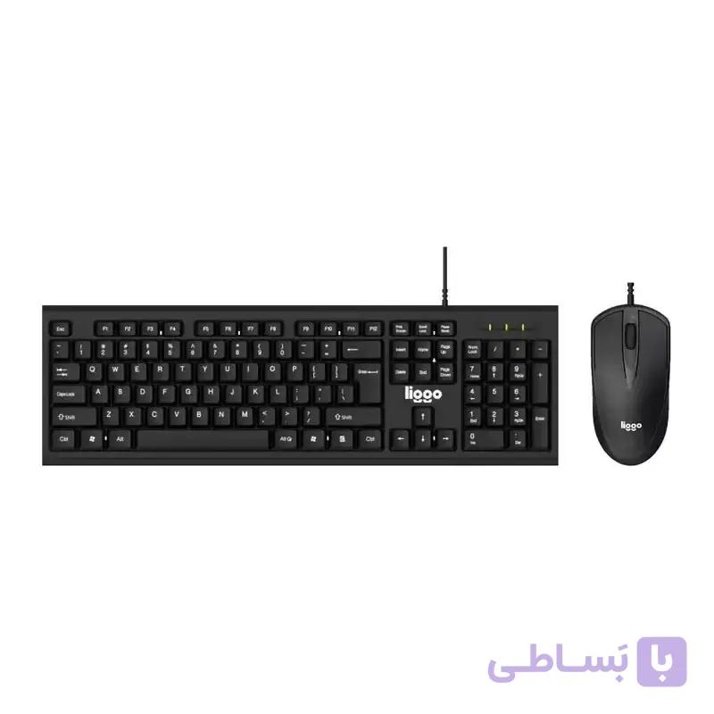 کیبورد و ماوس با سیم لیگو مدل KM601 — تصویر 1