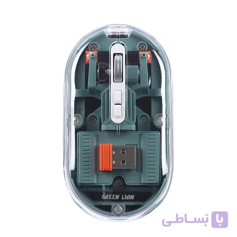 ماوس بی سیم گرین لاین مدل Transparent GL-RM6 — تصویر 1