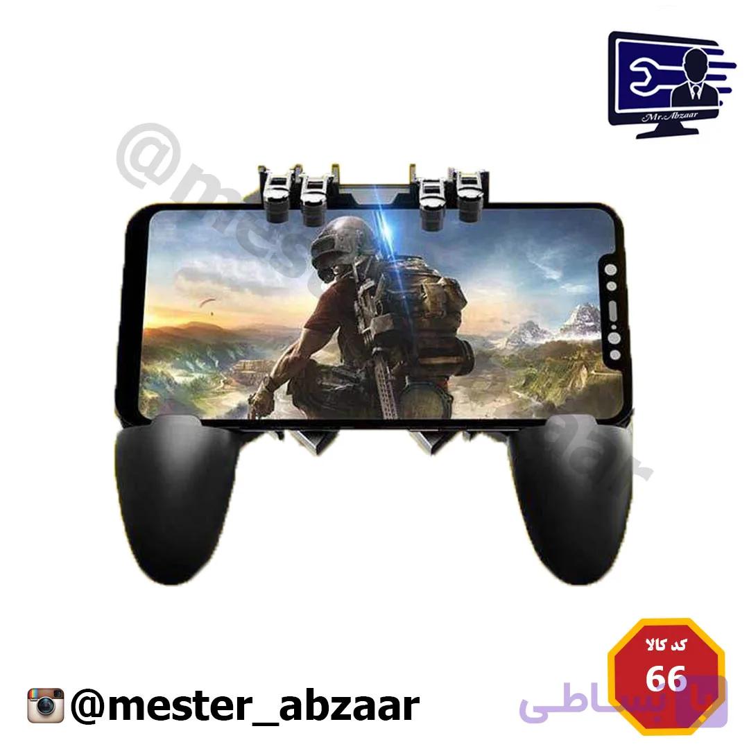 دسته بازی پابجی موبایل چهار لمسه مدل AK-66 — تصویر 1