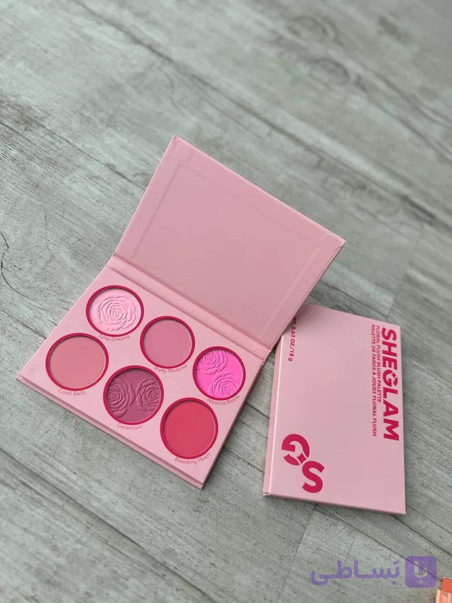 پالت رژگونه SHEGLAM چندرنگ با رنگ های جذاب