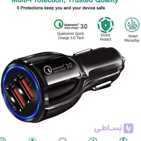 شارژر فندکی کینگ پلاس مدل HK-05 فست شارژ ۳۰ وات