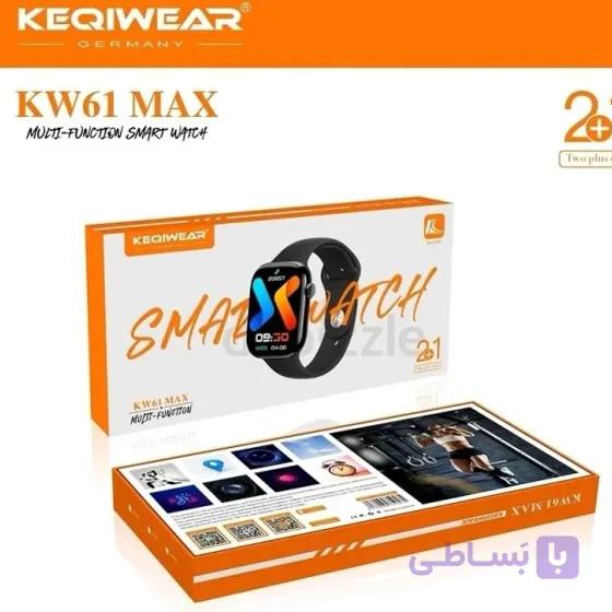 ساعت هوشمند KW61 MAX با نمایشگر AMOLED و بدنه آلومینیومی