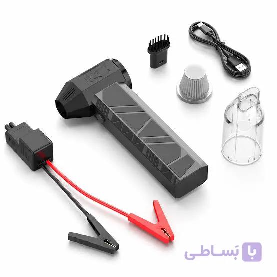 جامپ استارتر و دمنده و جارو و پاوربانک ۱۲۰۰۰ هزار گرین لاین مدل Green Lion JX-82 — تصویر 1