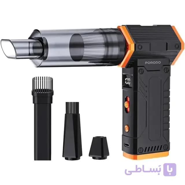 جارو شارژی و جت فن پورودو Porodo مدل PDVC50BK با 8 سطح سرعت — تصویر 1