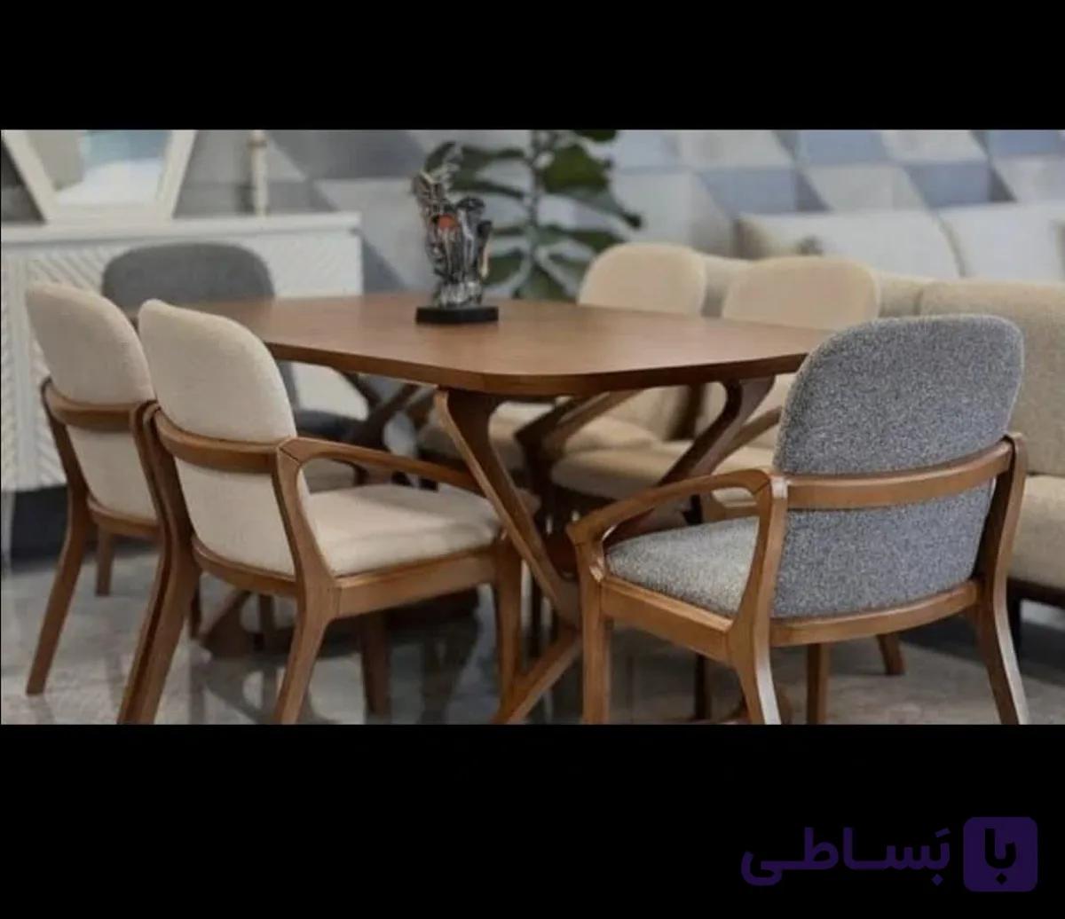 میز و صندلی غذا خوری چوبی 4نفره
