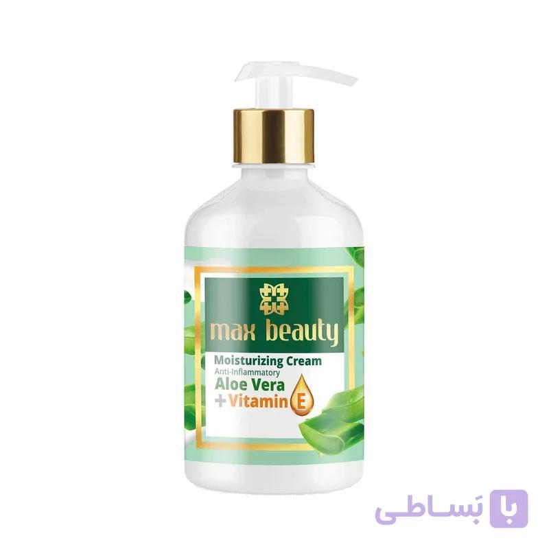 کرم مرطوب کننده مکس بیوتی مدل Aloe vera حجم 400 میلی لیتر