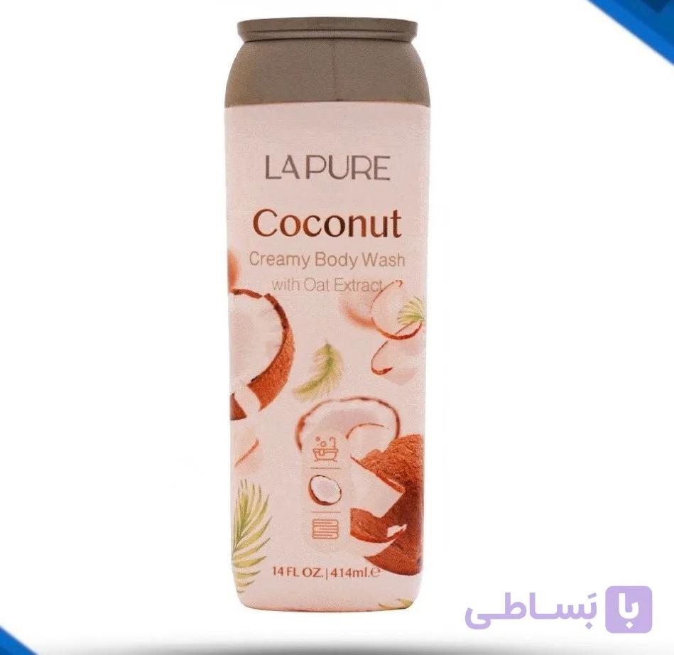 شامپو بدن کرمی لیپور حاوی عصاره جو دوسر مدل نارگیل Coconut