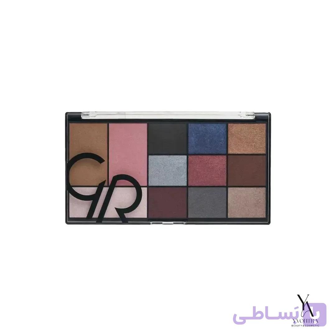 پالت آرایش صورت و چشم سیتی استایل گلدن رز GOLDEN ROSE شماره 02 (Smokey) — تصویر 1