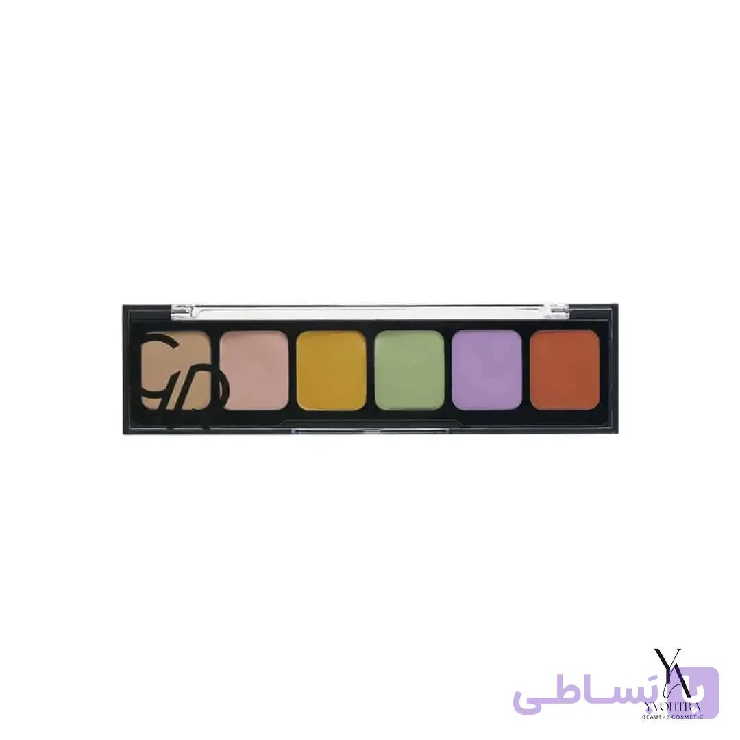 پالت کانسیلر رنگی گلدن رز GOLDEN ROSE مدل کاموفلاژ — تصویر 1