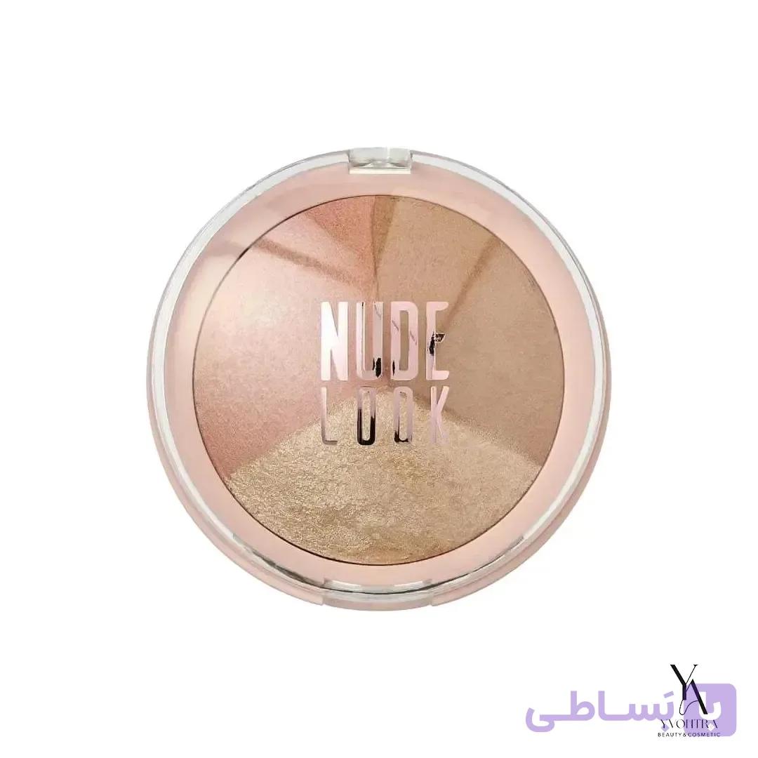 پالت صورت سه رنگ نود لوک گلدن رز GOLDEN ROSE مدل Baked Trio Face — تصویر 1