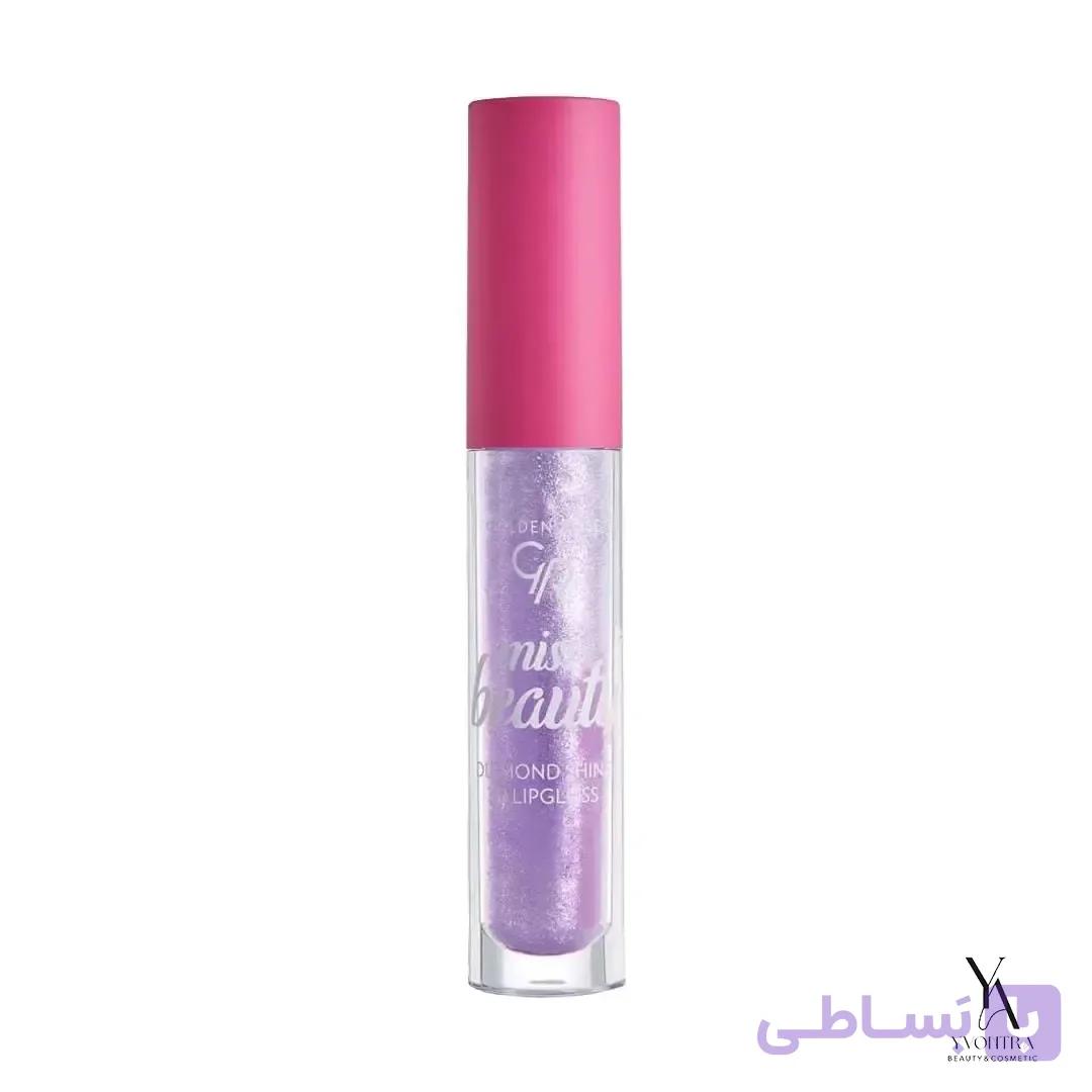 برق لب سه بعدی میس بیوتی Diamond Shine گلدن رز GOLDEN ROSE — تصویر 1