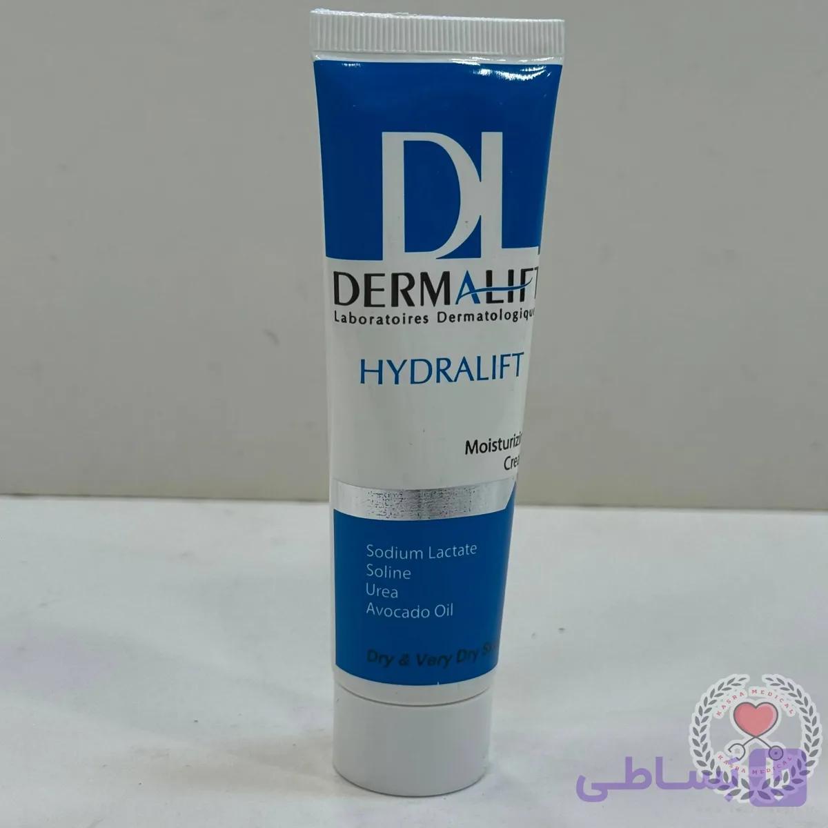 کرم مرطوب‌کننده صورت و گردن درمالیفت حجم 50 میلی لیتر — تصویر 1