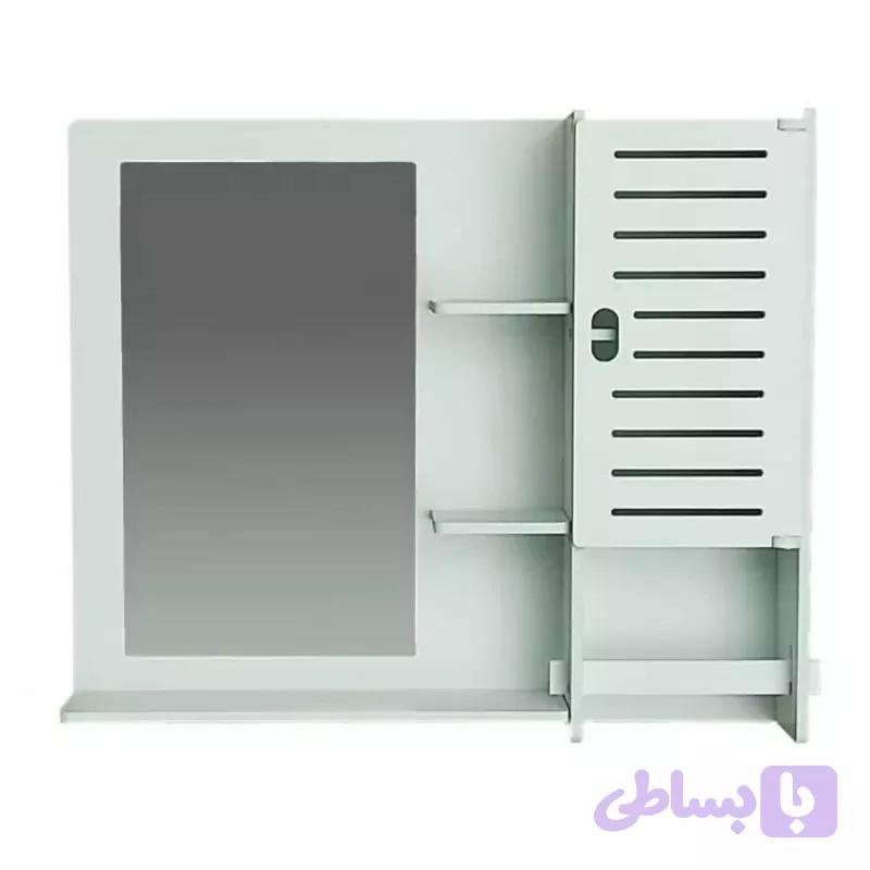 آینه باکس سرویس بهداشتی سفید سایز کوچک جنس پی وی سی ضد آب | فروش به صورت آنلاین از فروشگاه شهر شلف