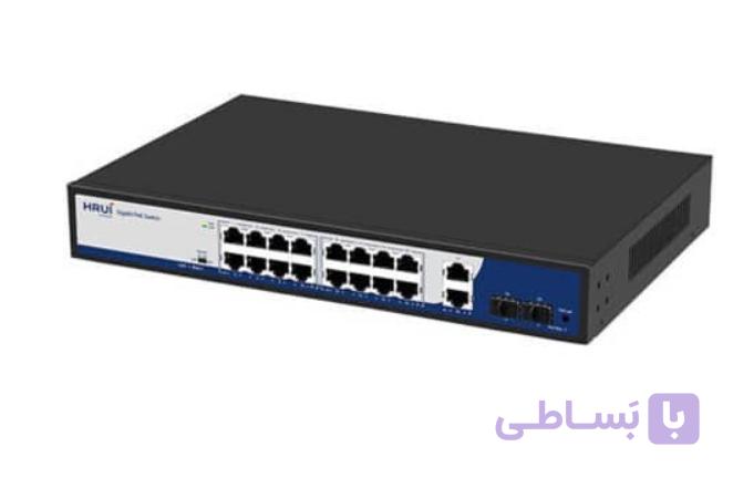 سوئیچ شبکه اچ آر یو آی مدل HR900-AFG-1622S-300 با ۲ پورت POE — تصویر 1