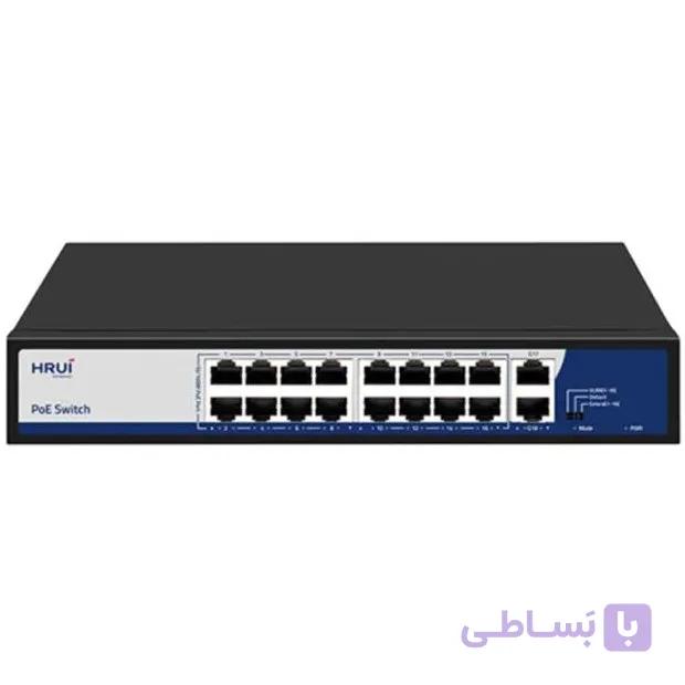 سوئیچ ۱۶ پورت PoE اچ آر یو آی مدل HR902-AF-162G-300 — تصویر 1