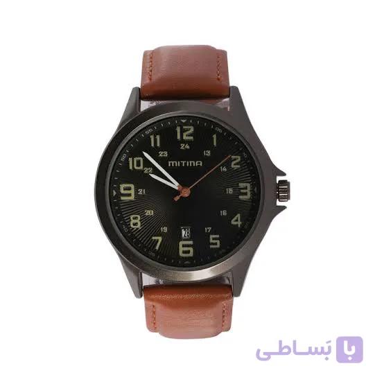 ساعت مچی عقربه ای مردانه می تینا مدل M-858 رنگ قهوه ای کد k11166