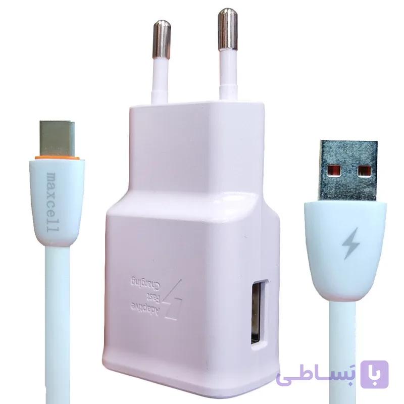 شارژر دیواری مدل A51 به همراه تبدیل USB-Cکدk23924 — تصویر 1