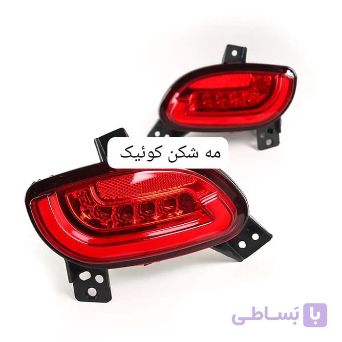 مه‌شکن عقب کوییک طرح 3D نئون برند شاهین — تصویر 1