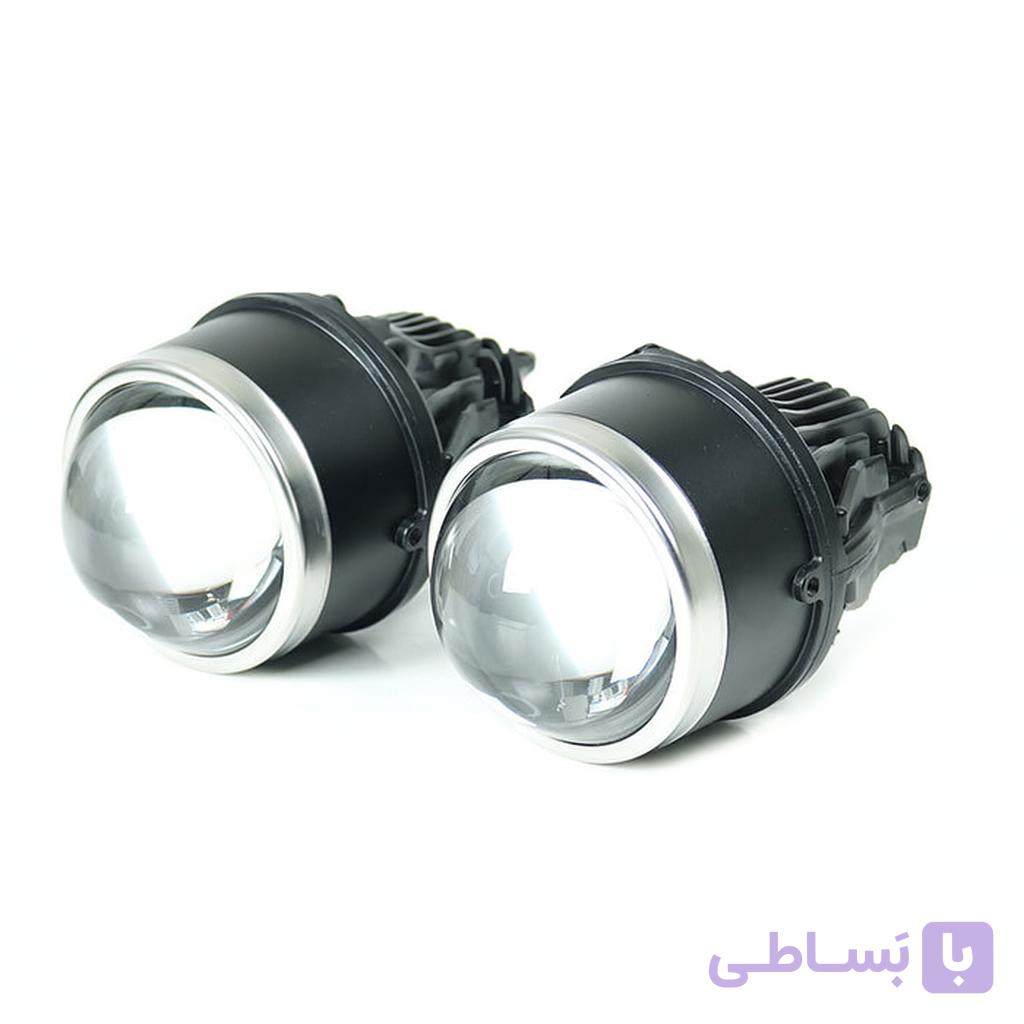 مه‌شکن ۳ رنگ زرد، زرد فابریک، سفید — تصویر 1