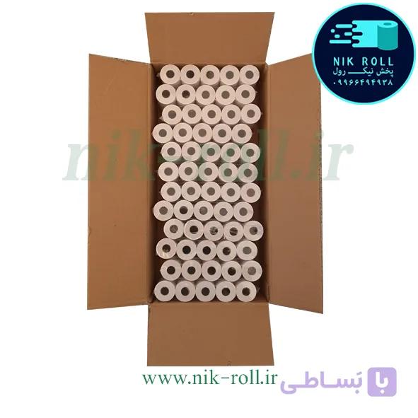 رول کارتخوان سفید 57 میلیمتری جیانگهه ۱۶ متری/کارتن 120عددی