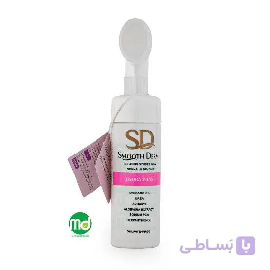 فوم شستشو براش دار پوست خشک و نرمال اسموت درم 5