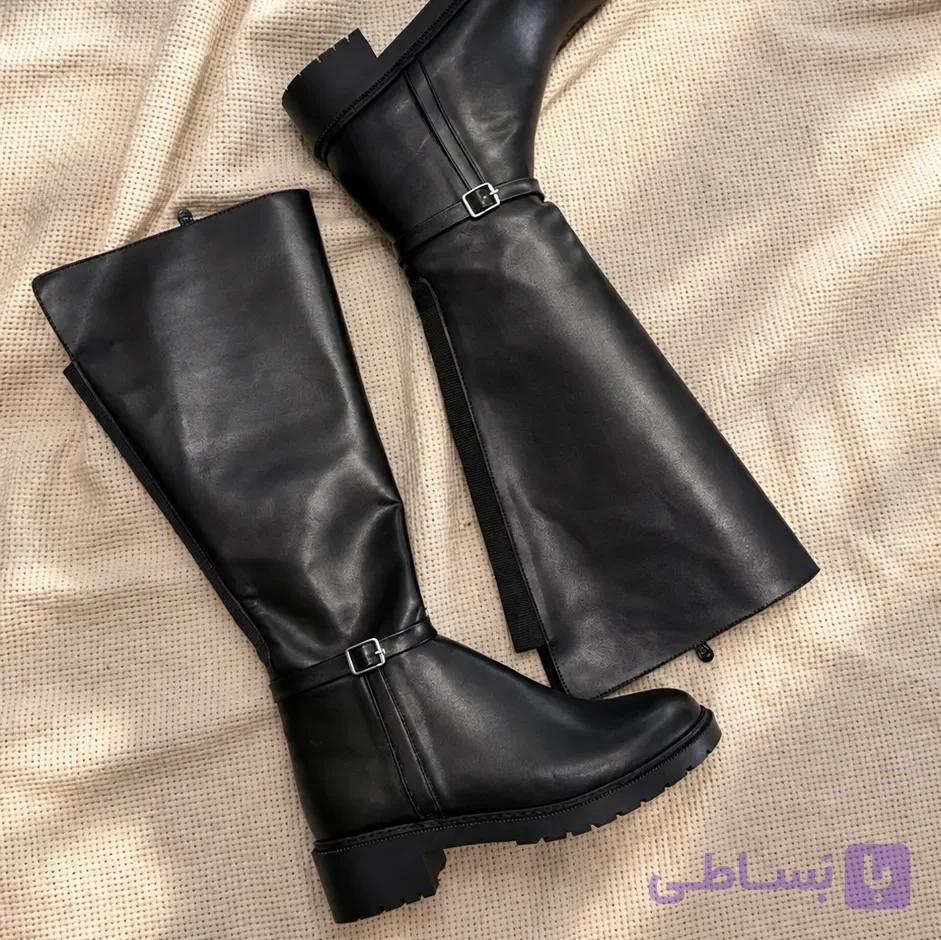 بوت بلند چکمه زنانه مدل دلا — تصویر 1