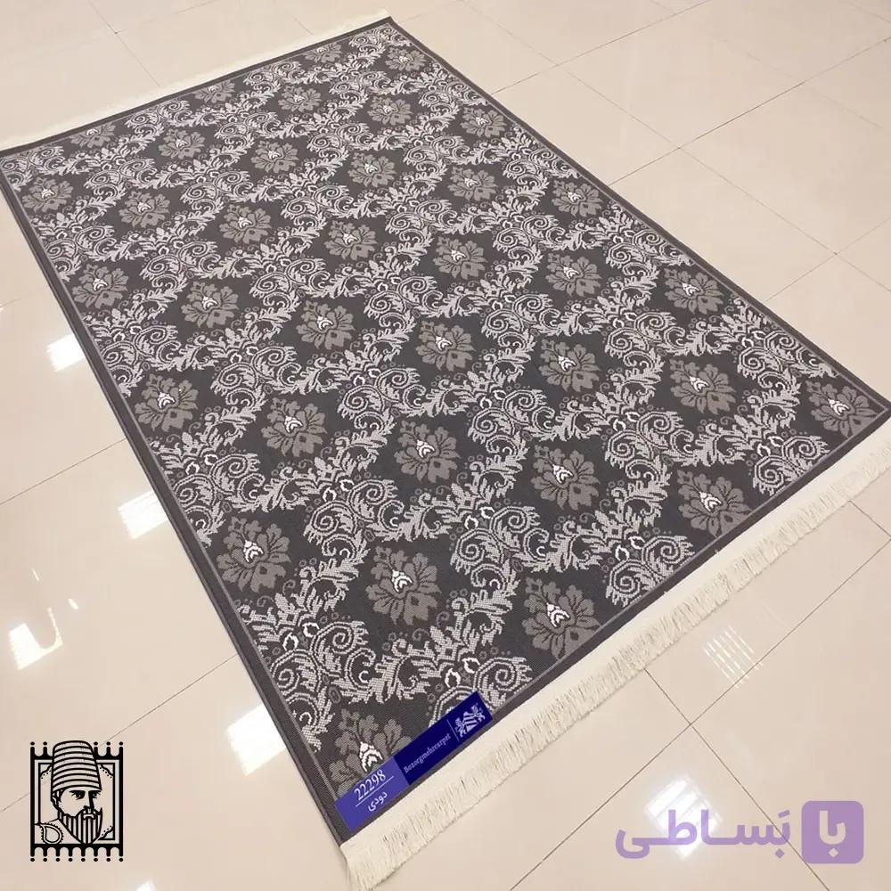 گلیم فرش طوسی کد 22298
