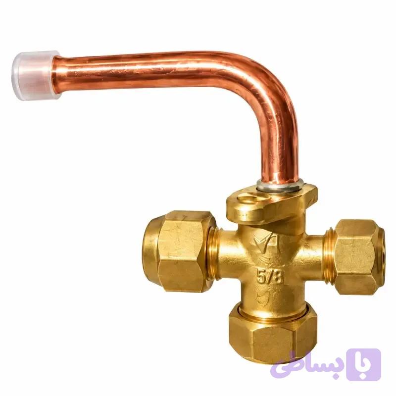 شیرسرویس 5/8 خم (R22)