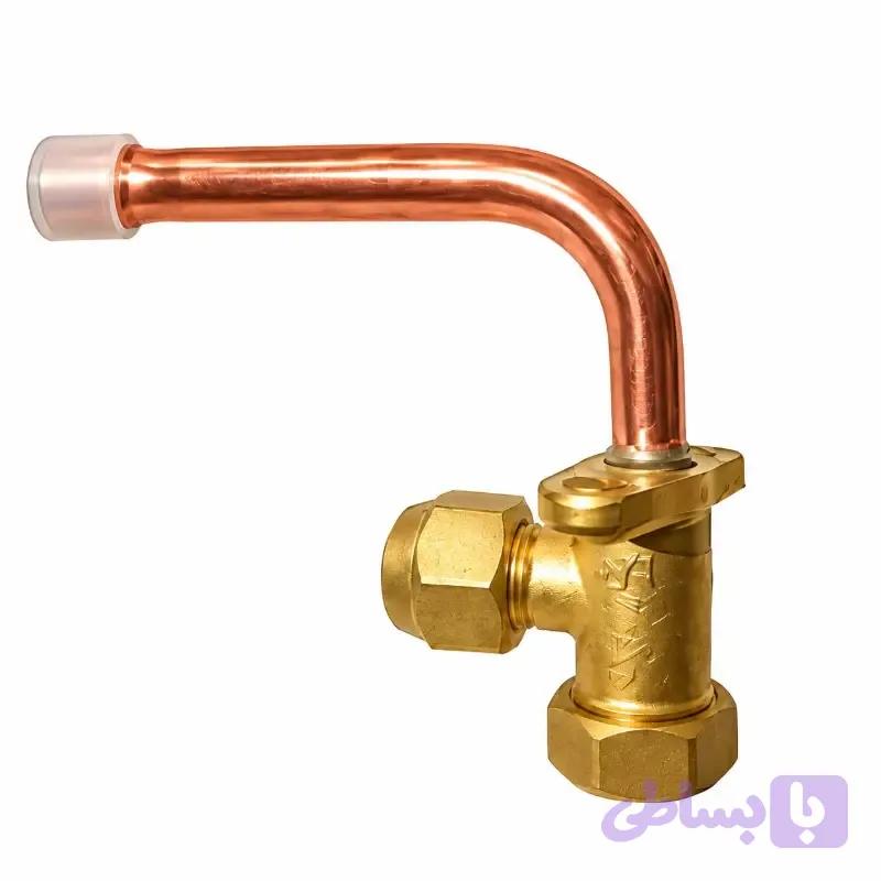 شیرسرویس 3/8 خم (R410)