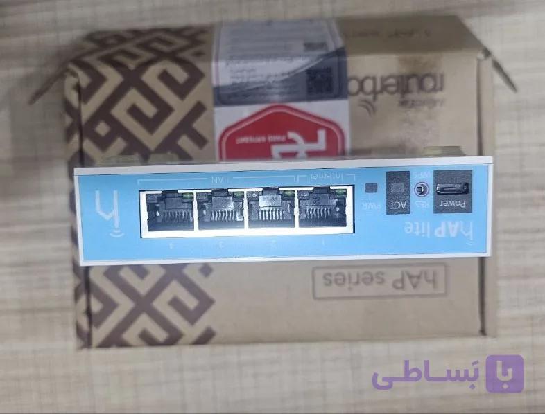 روتر بی سیم میکروتیک مدل RB941-2nD_hAP lite(دستگاه کارکرده می باشد)