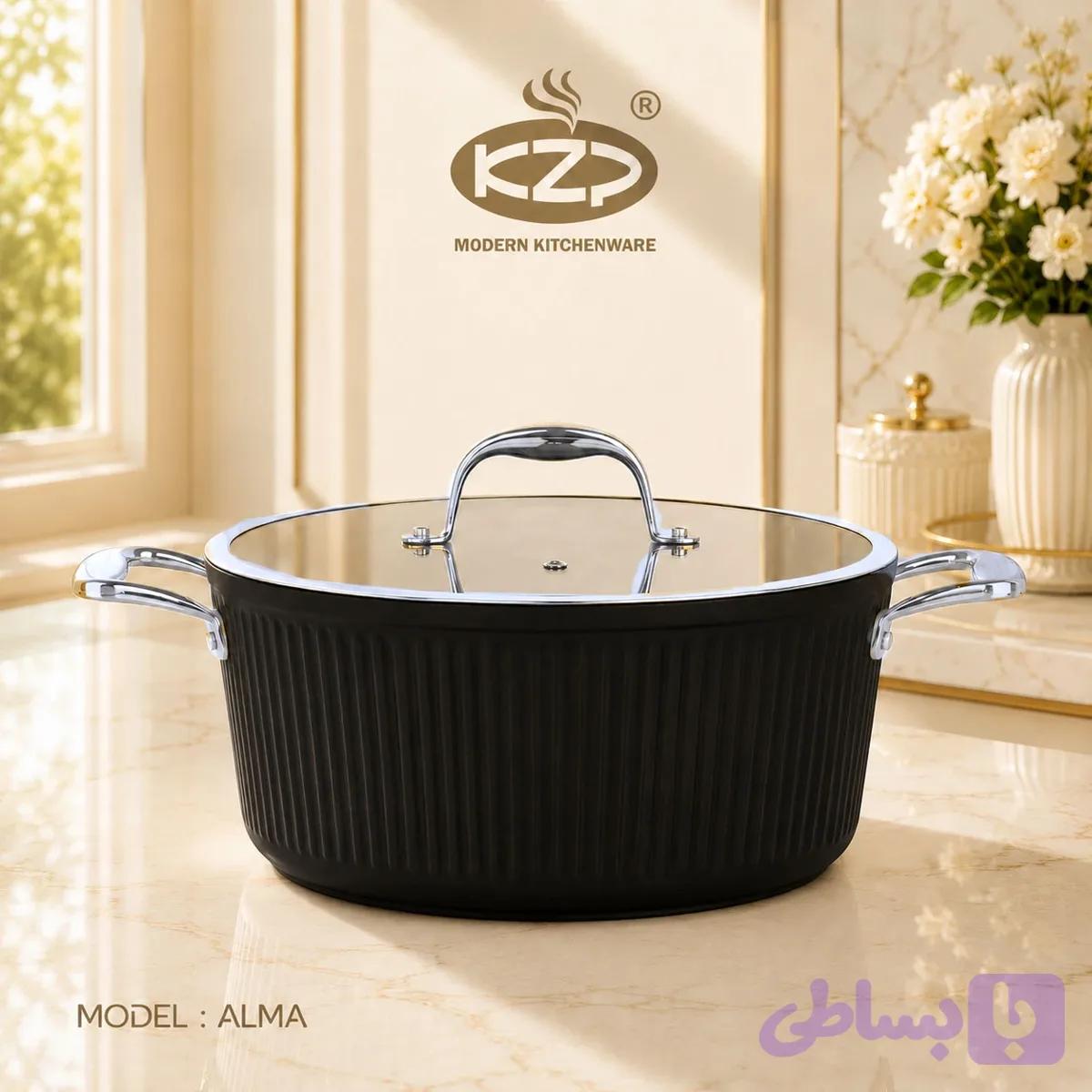 قابلمه تک آلما سایز 28 کروم — تصویر 1