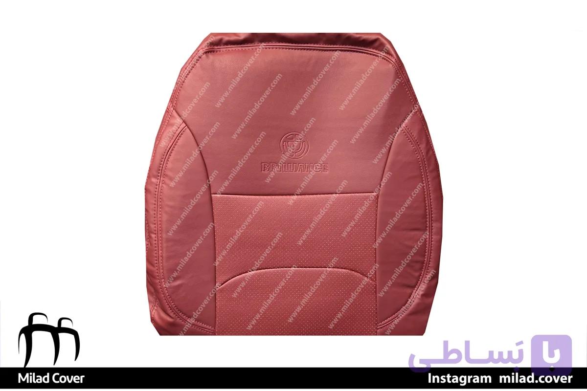 روکش صندلی برلیانس H230-220 چرم رنگ زرشکی
