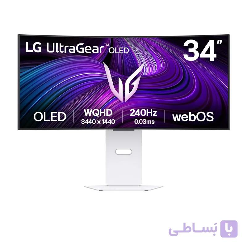 مانیتور گیمینگ 34 اینچ ال جی مدل UltraGear 34GX90SA-W OLED — تصویر 1
