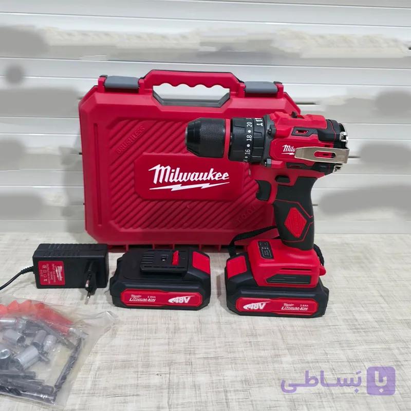دریل شارژی صنعتی میلواکی پشت فلزی مدل 48V — تصویر 1