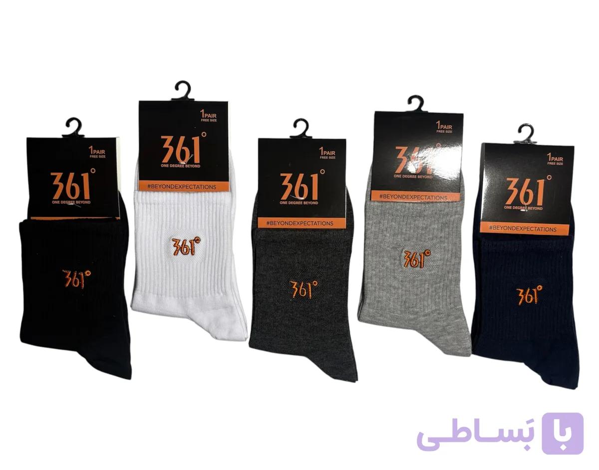 جوراب اسپرت نخ پنبه درجه یک مچی مردانه گلدوزی 361