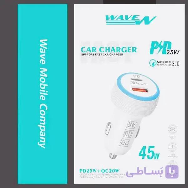شارژر فندکی خودرو Wave W-cch01 — تصویر 1