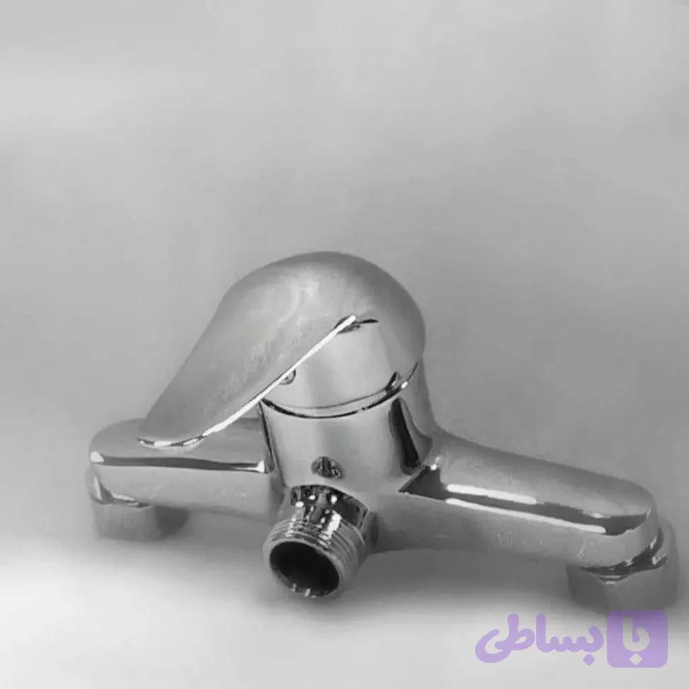 شیر توالت اردکی مشکی کروم ویان